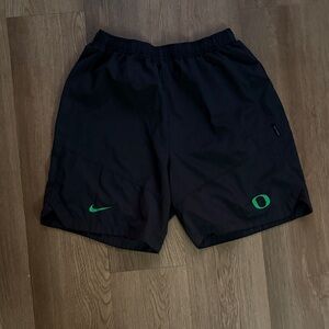 Nike University of Oregon Dri-Fit Men's Black and Green Athletic Shorts
